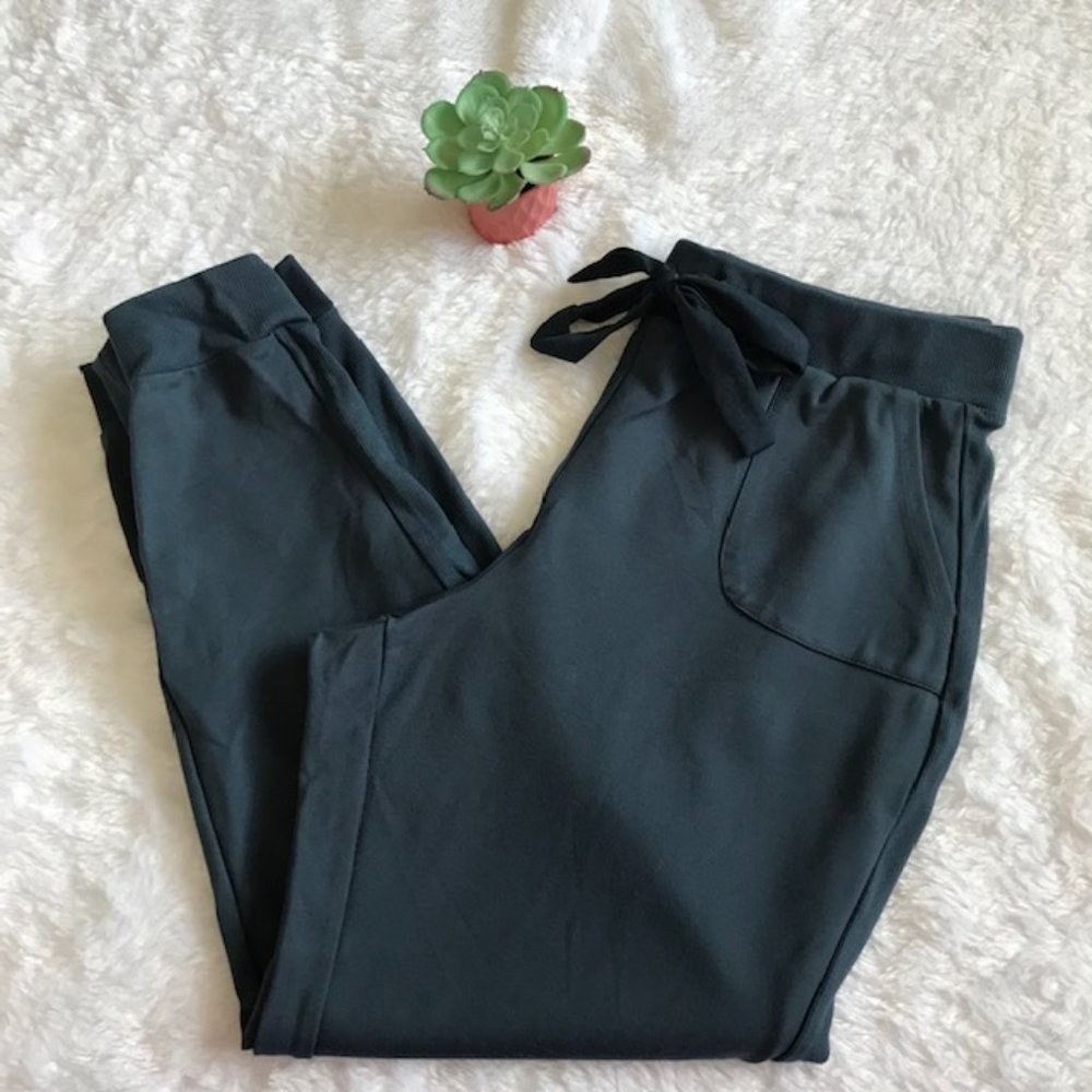 LOGO by Lori Goldstein Ribbon Drawstring Joggers